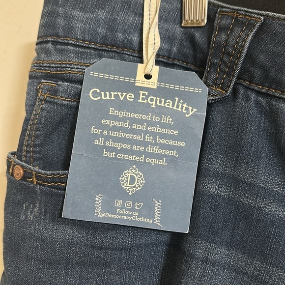 NWT Democracy Ab Solution Core Essential Ankle Jeans 24W - Picture 3 of 8